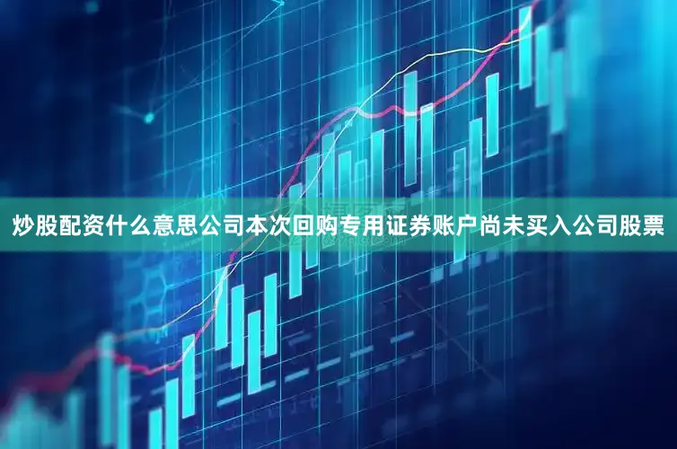 炒股配资什么意思公司本次回购专用证券账户尚未买入公司股票