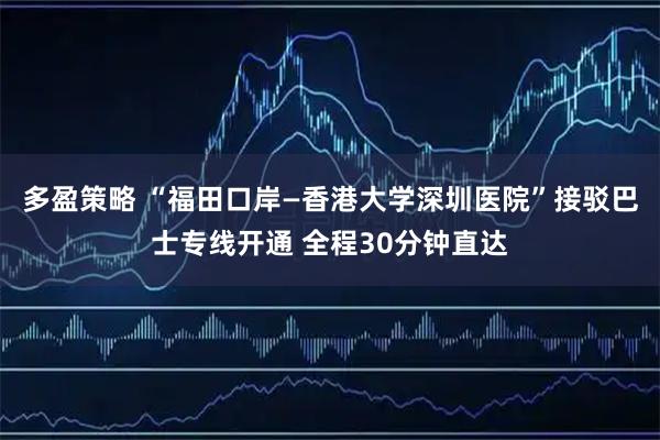 多盈策略 “福田口岸—香港大学深圳医院”接驳巴士专线开通 全程30分钟直达